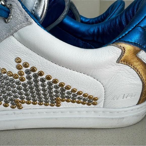EUC Zadig and Voltaire Flash Lightning Flat Studs Platform Sneakers. Authentic. - Picture 8 of 12